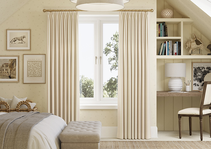 Trellis Prints, Noble Stripe Rosies Pink - Made to Measure Curtains - Image 3